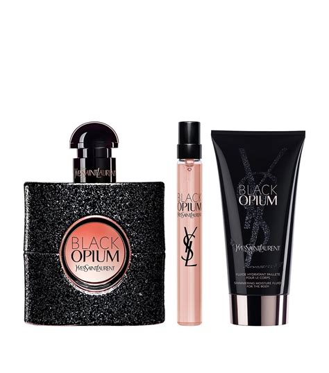 ysl black opium eau de parfum gift set|superdrug black opium gift sets.